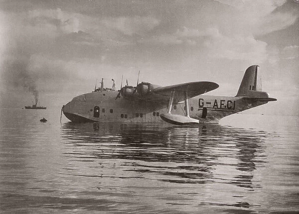 1940s East Africa BOAC seaplane Golden Hind Seychelles