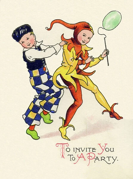 1940s party invitation