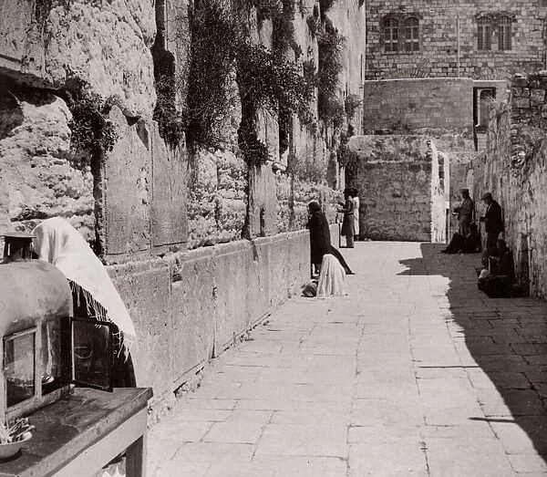 1943 Jerusalem, Palestine (Israel) - western or waling wall