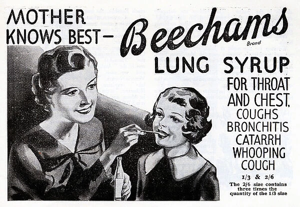 Advertisement for Beechams Lung Syrup