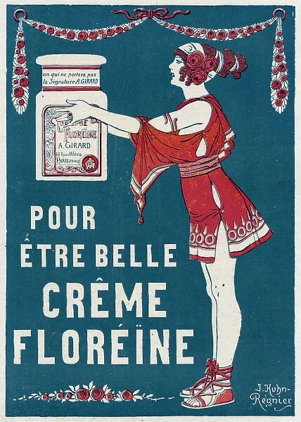Advert for Creme Floreine, cosmetics