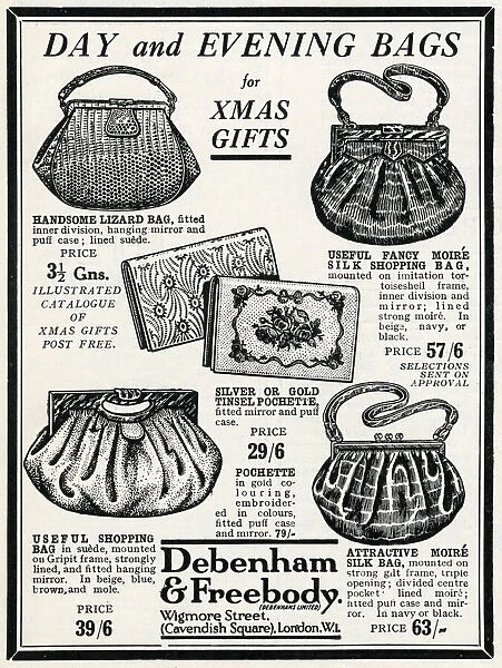 Advert for Debenham & Freebody womens pyjamas 1927