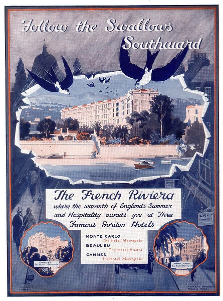 Advertisement for the French Riviera