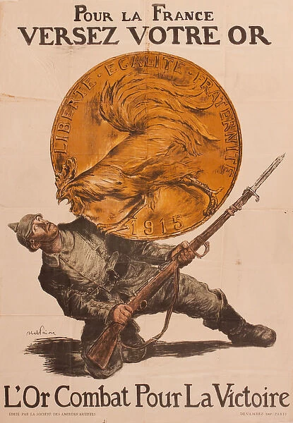 Advertisement for French war bonds, WW1