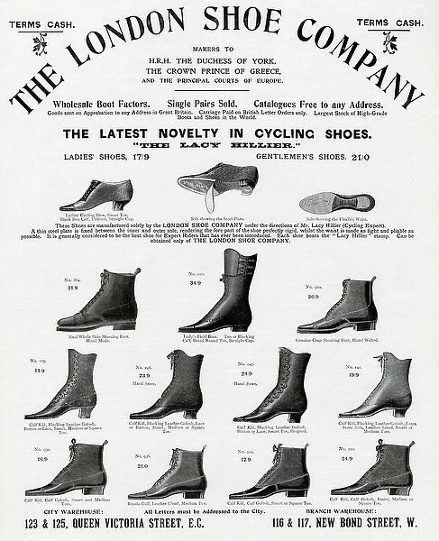 Advert for London Shoe Company 1898