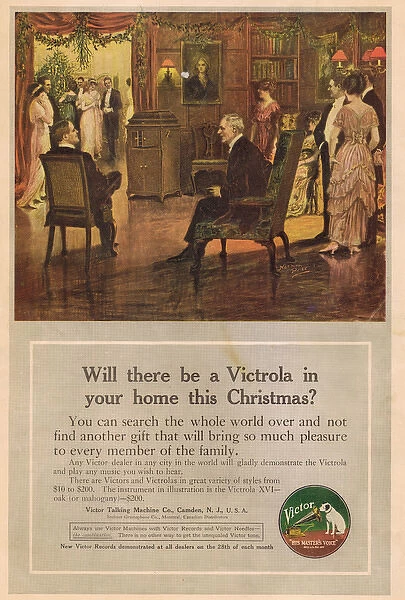 Advert for the Victrola, record player