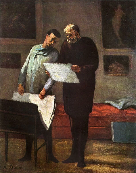 Advice to a Young Artist by Honore Daumier