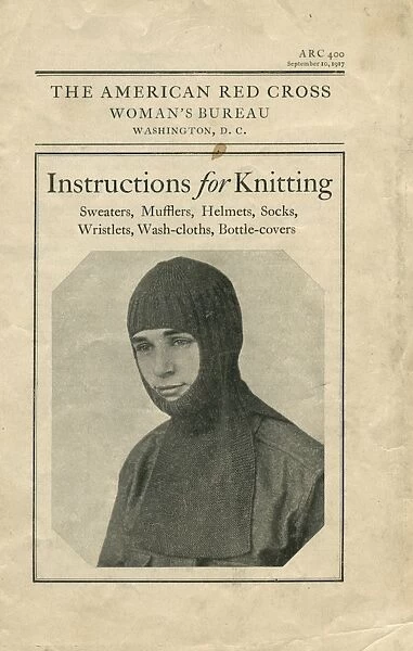 American Red Cross Womens Bureau WW1 knitting booklet