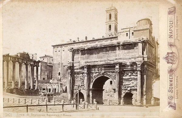 The Arch of Septimus Severus, Rome, Italy in the Forum