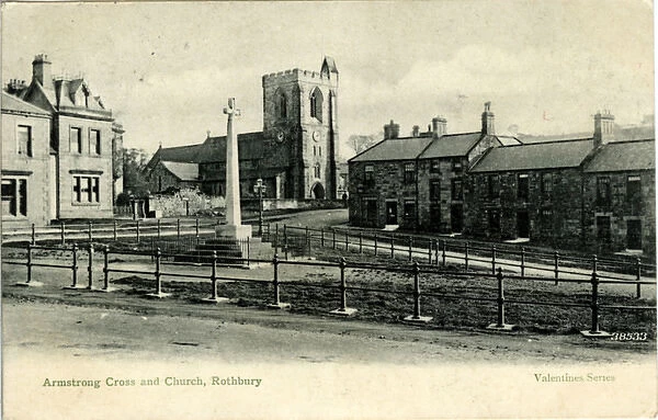 Armstrong Cross & Church, Rothbury, Northumberland