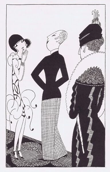 Art deco illustration by Fish, 1927