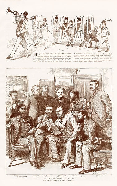 Some of the artist in the early Graphic newspaper that produce the thousands of sketches