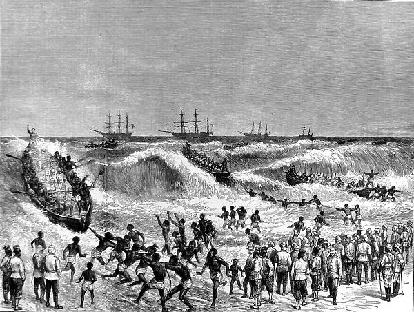 The Ashanti War (1873-74) - Landing troops on the Gold Coast