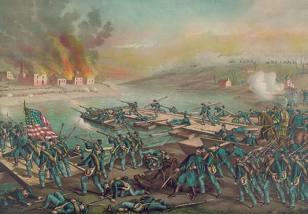 Battle of Fredericksburg--the Army o. t. Potomac crossing the