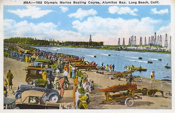 Boats on Alamitos Bay, Long Beach, California, USA