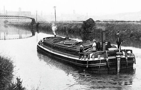 Brighouse River Calder barge early 1900s