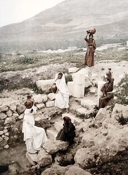c. 1890s Israel Palestine - the well of the Good Samaritan