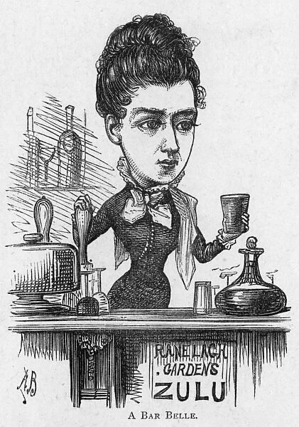 Caricature of the actress Miss Clara Jecks