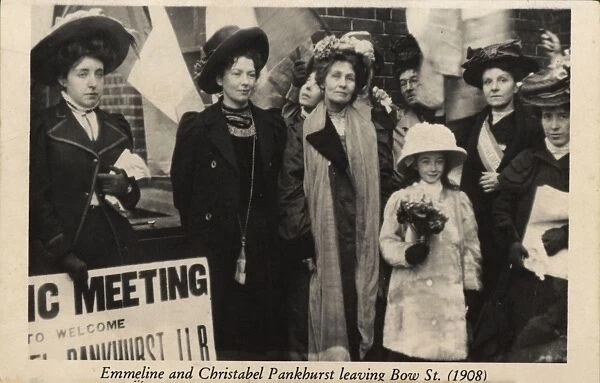 Christabel Pankhurst Bow Street 1908
