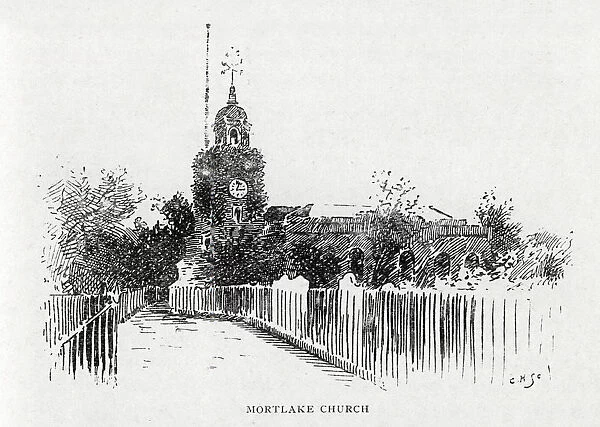 The church of St Mary Mortlake, 1897