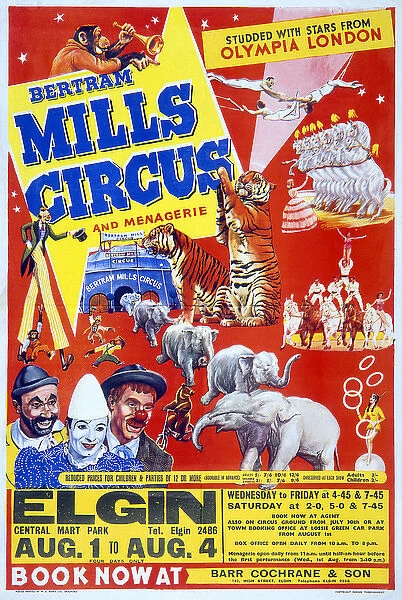 Circus Poster  /  B. Mills