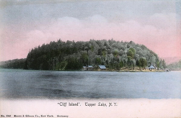 Cliff Island, Tupper Lake, New York State, USA