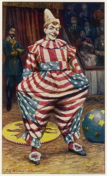 Clown in American Outfit