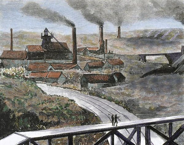 Coal mining. Belgium