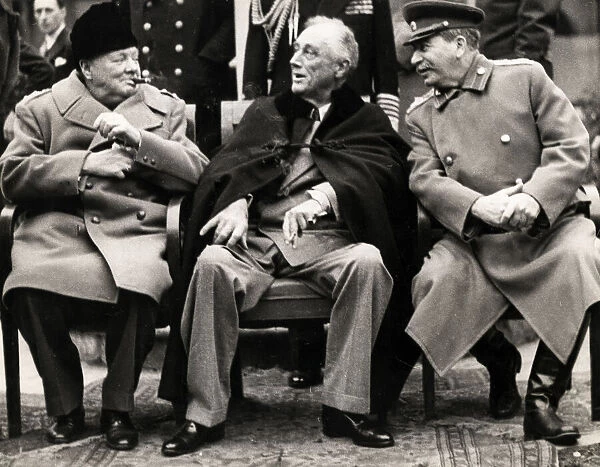 Conference Yalta, Crimea, 1945 Churchill, Roosevelt, Stalin
