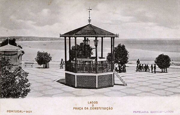 Constitution Square, Lagos, Algarve, southern Portugal