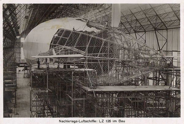 Construction of the LZ-126 Zeppelin - USS Los Angeles