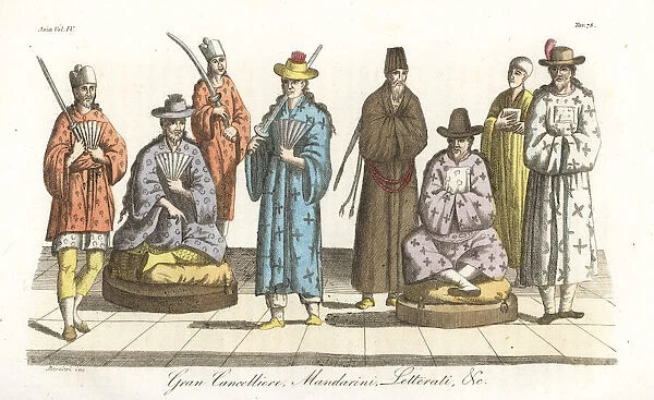 Costume of the chancellors, mandarins, courtiers