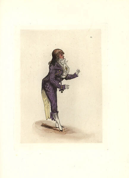 Costume of Dorlis, Muscadin in the fashion of 1796