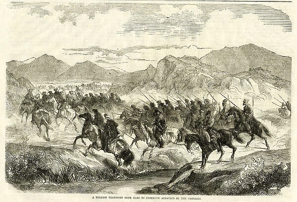 Crimean War, Turks attacked by Cossacks