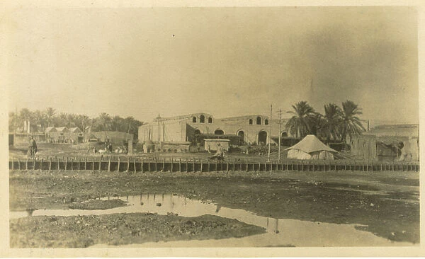 Customs House and reclaimed roads, Basra, Iraq, WW1