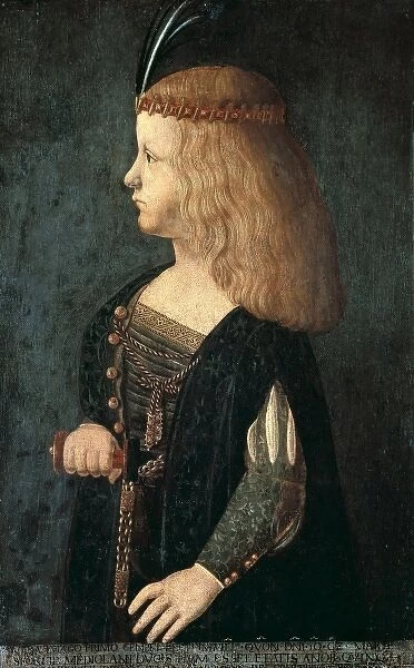 DEI CONTI, Bernardino (1450-1525). Portrait of
