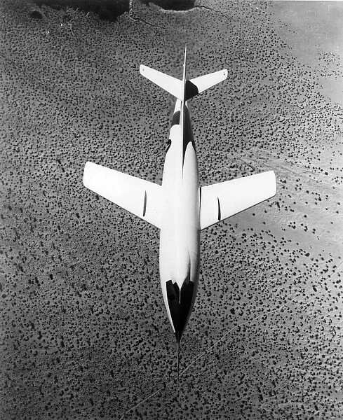 Douglas D-558-2 Skyrocket at low altitude over Mojave Desert