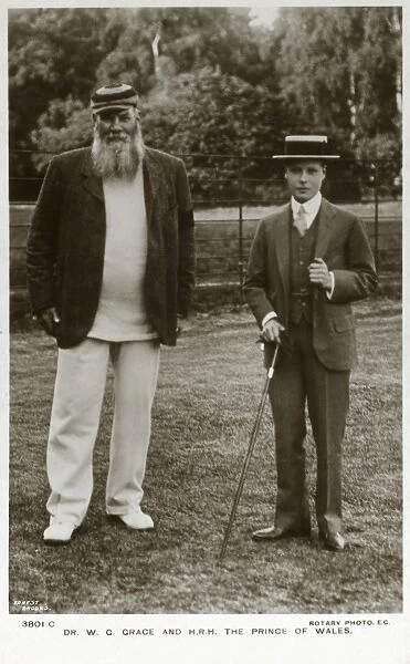 Dr W G Grace and HRH The Prince of Wales