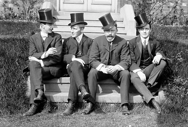 Four well dressed Edwardian men