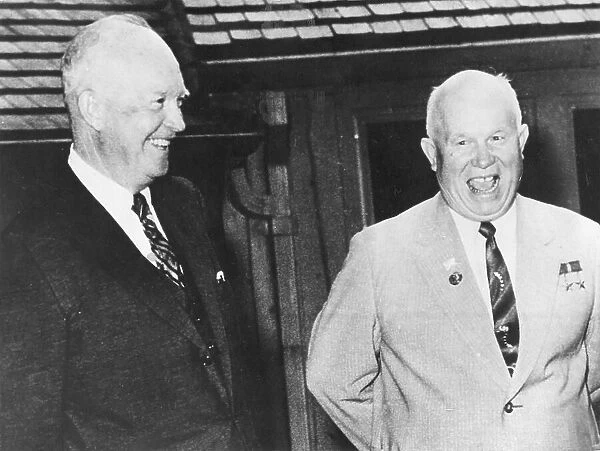 Dwight D Eisenhower and Nikita Khrushchev