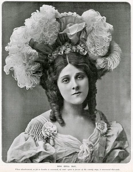 Edna May (1878 - 1948), American actress and singer. Date: 1904