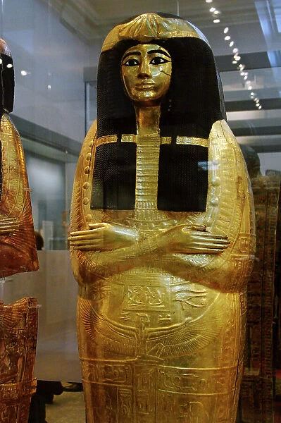 Egyptian wooden sarcophagus