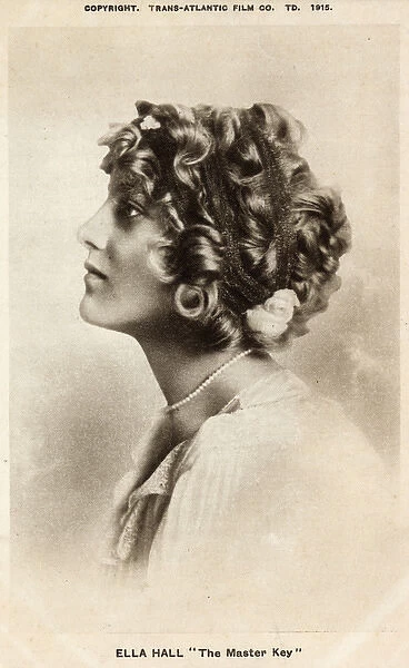 Ella Hall - American silent movie actress - The Master Key