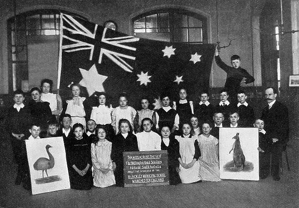 Empire Day Commonwealth flag sent to England from Australia