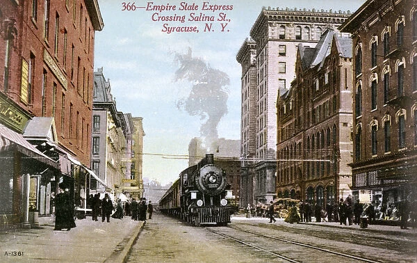 Empire State Express crossing Salina Street