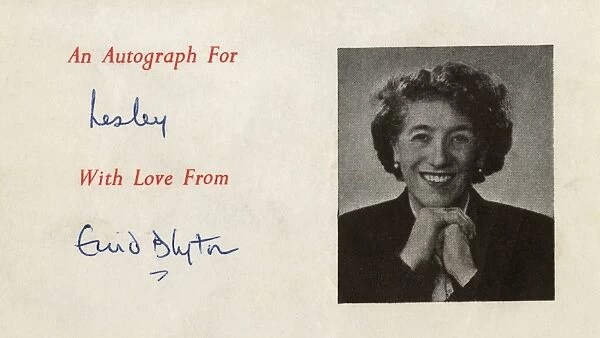 Enid Blyton autograph