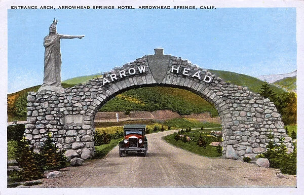 Entrance Arch - Arrowhead Springs Hotel, California, USA