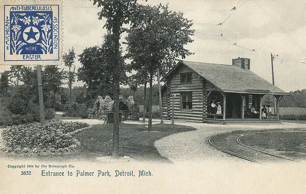 Entrance to Palmer Park, Detroit, Michigan, USA