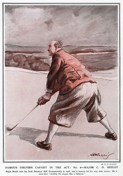 Famous Golfers Caught In The Act. No. 6. Major C. O. Hezlet