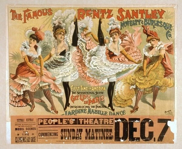 The famous Rentz Santley Novelty and Burlesque Co. first tim